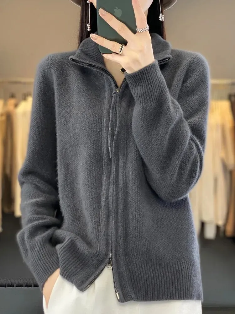 Lila | Soft Zip-Up Jumper