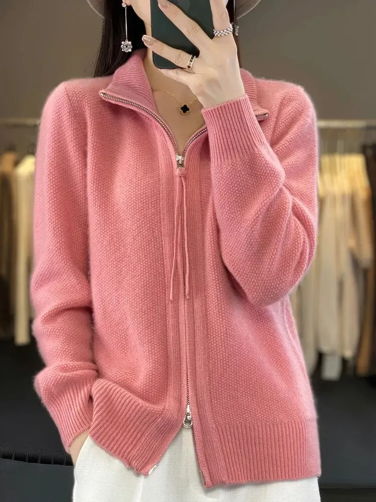 Lila | Soft Zip-Up Jumper