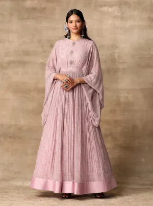 Lilac Paisley Printed Anarkali
