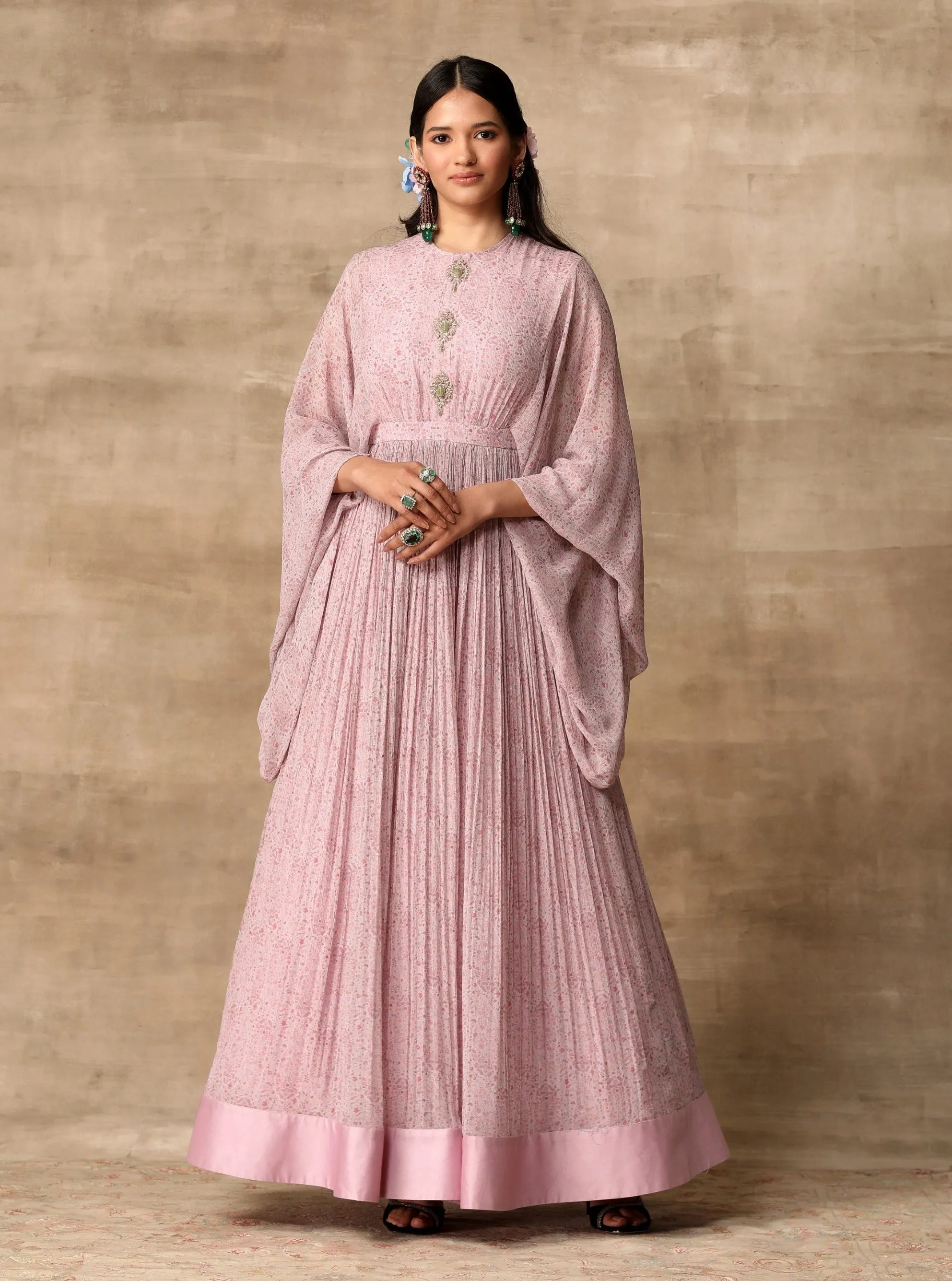 Lilac Paisley Printed Anarkali