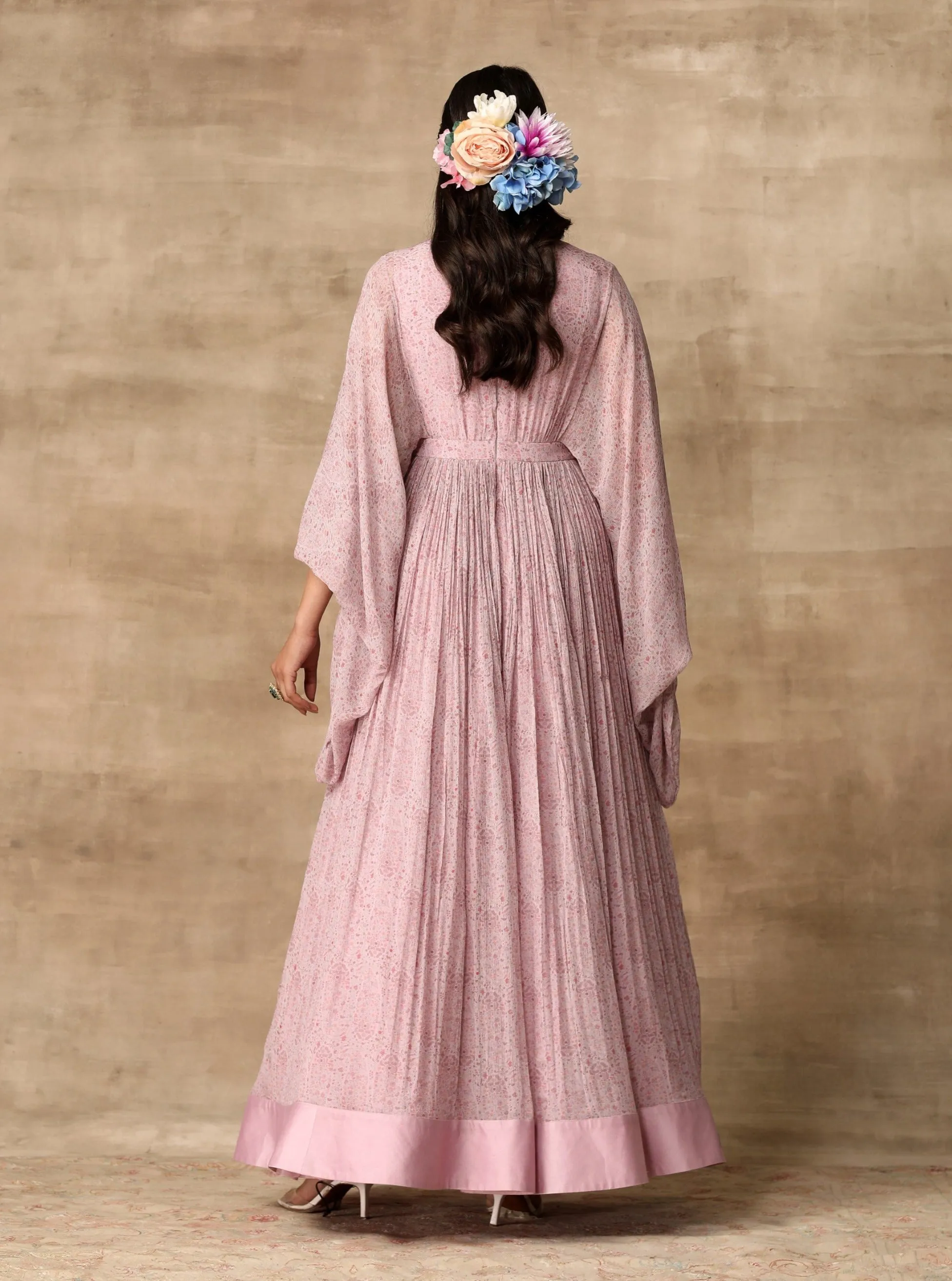 Lilac Paisley Printed Anarkali