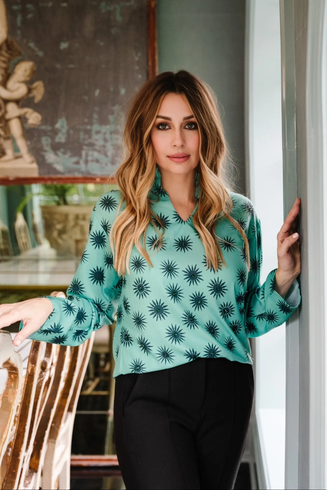 Liv Blouse in Peppermint Twinkle