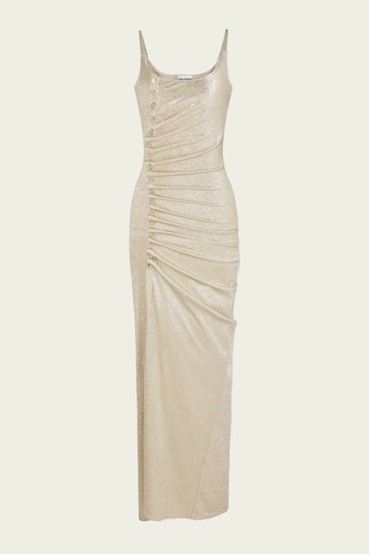 Long Lurex Dress in Gold