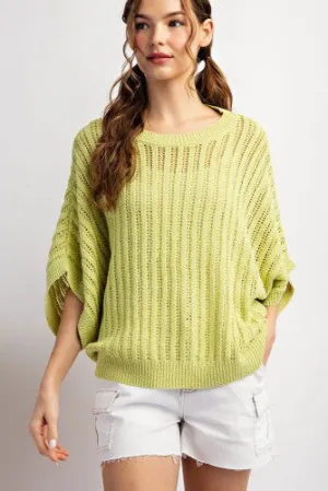 Loose Fit Woven Dolman Top