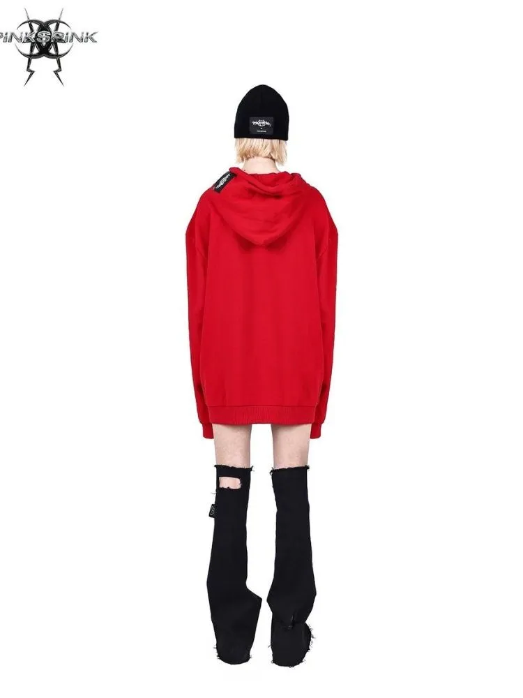 Loose unisex hooded sweatshirt