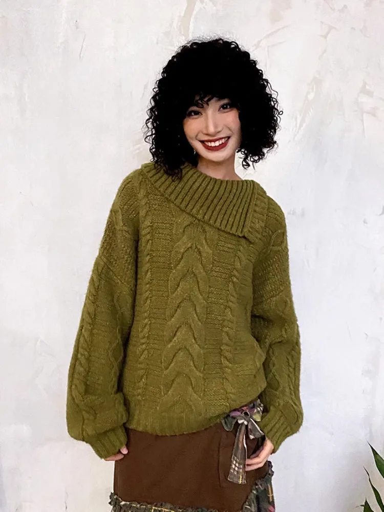 Loose wool sweater【s0000006561】
