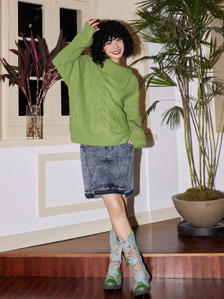 Loose wool sweater【s0000006561】