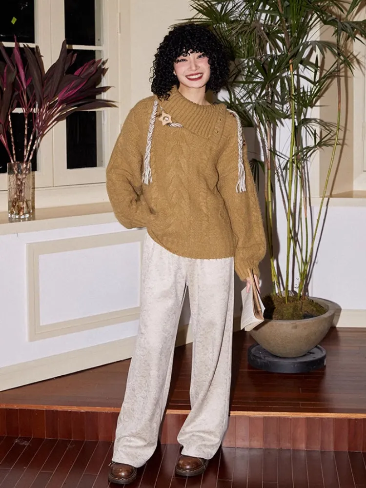 Loose wool sweater【s0000006561】