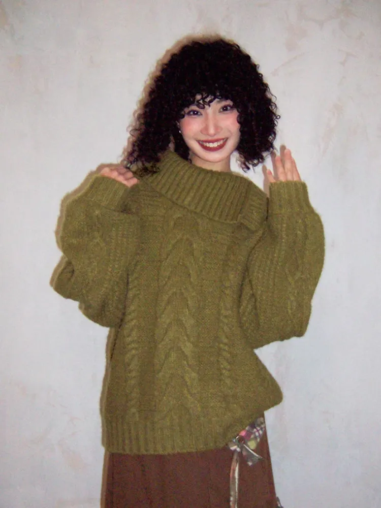 Loose wool sweater【s0000006561】