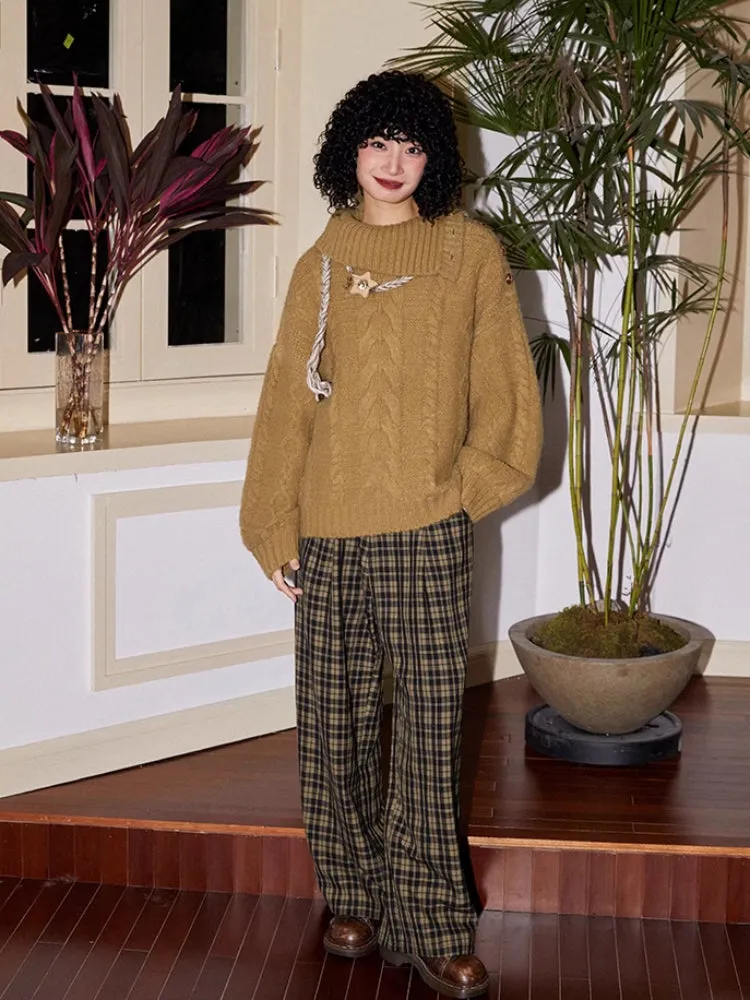 Loose wool sweater【s0000006561】