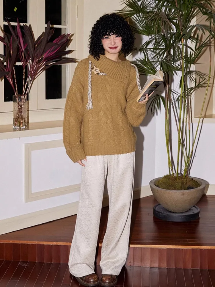 Loose wool sweater【s0000006561】