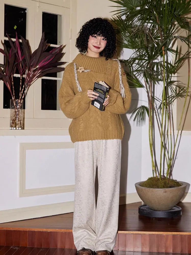 Loose wool sweater【s0000006561】