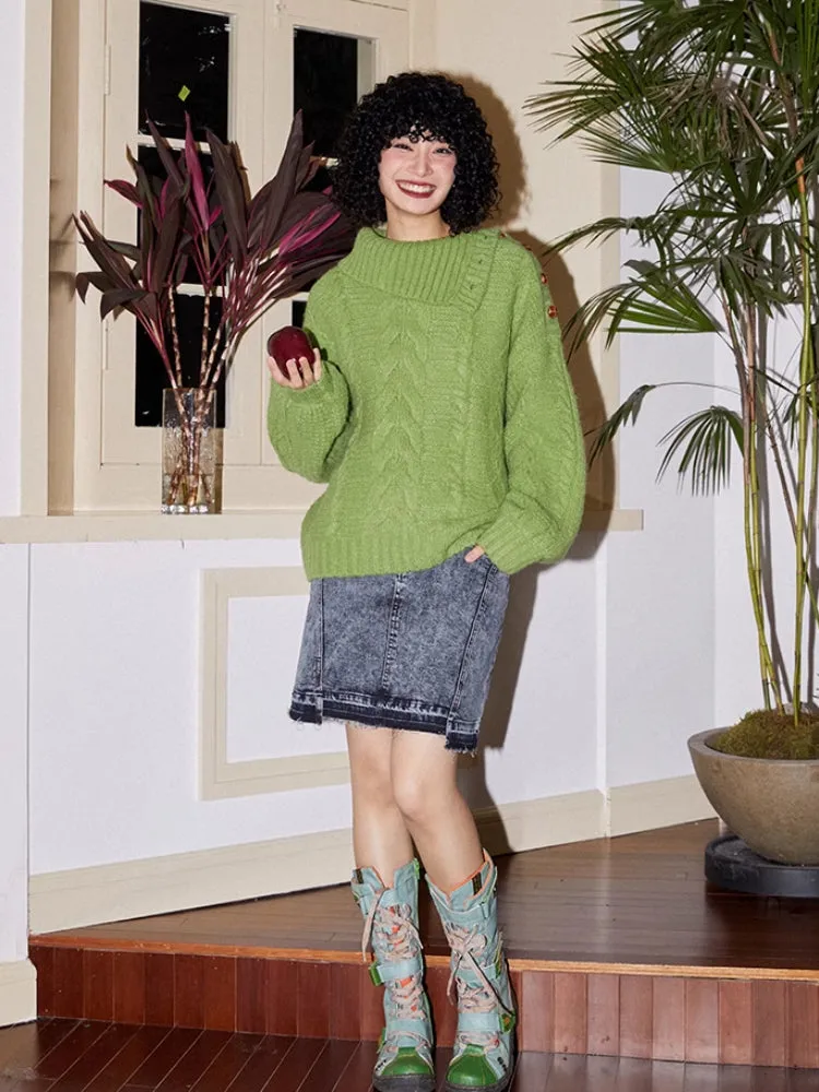 Loose wool sweater【s0000006561】