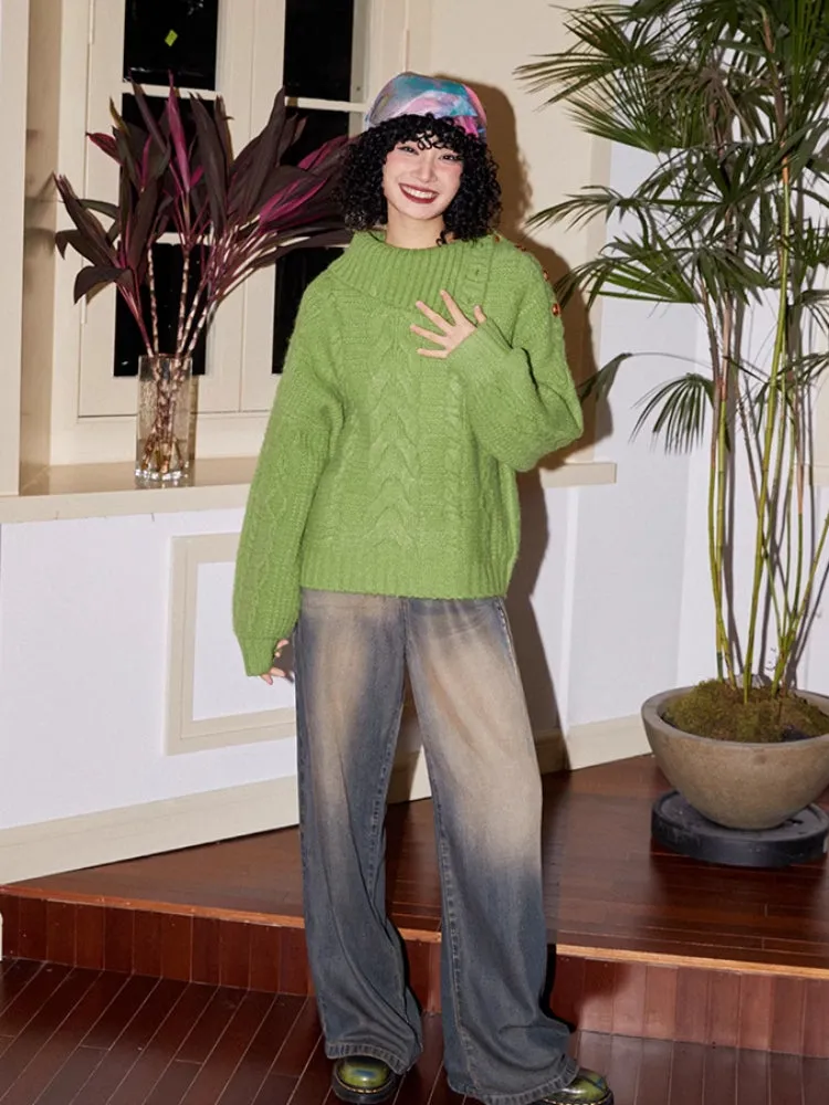 Loose wool sweater【s0000006561】