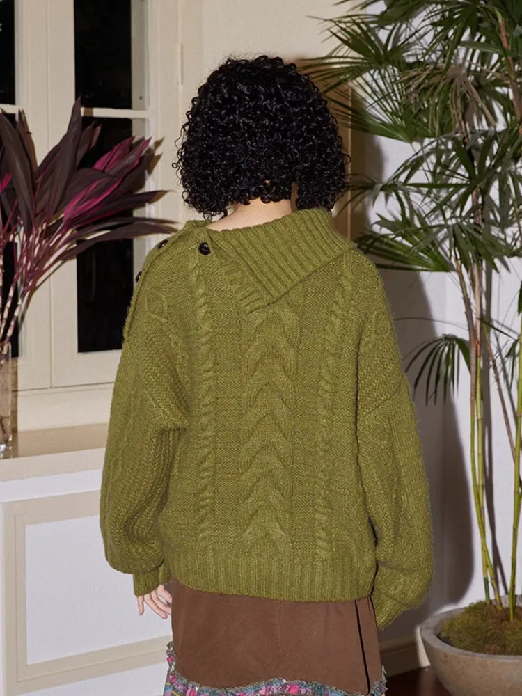 Loose wool sweater【s0000006561】