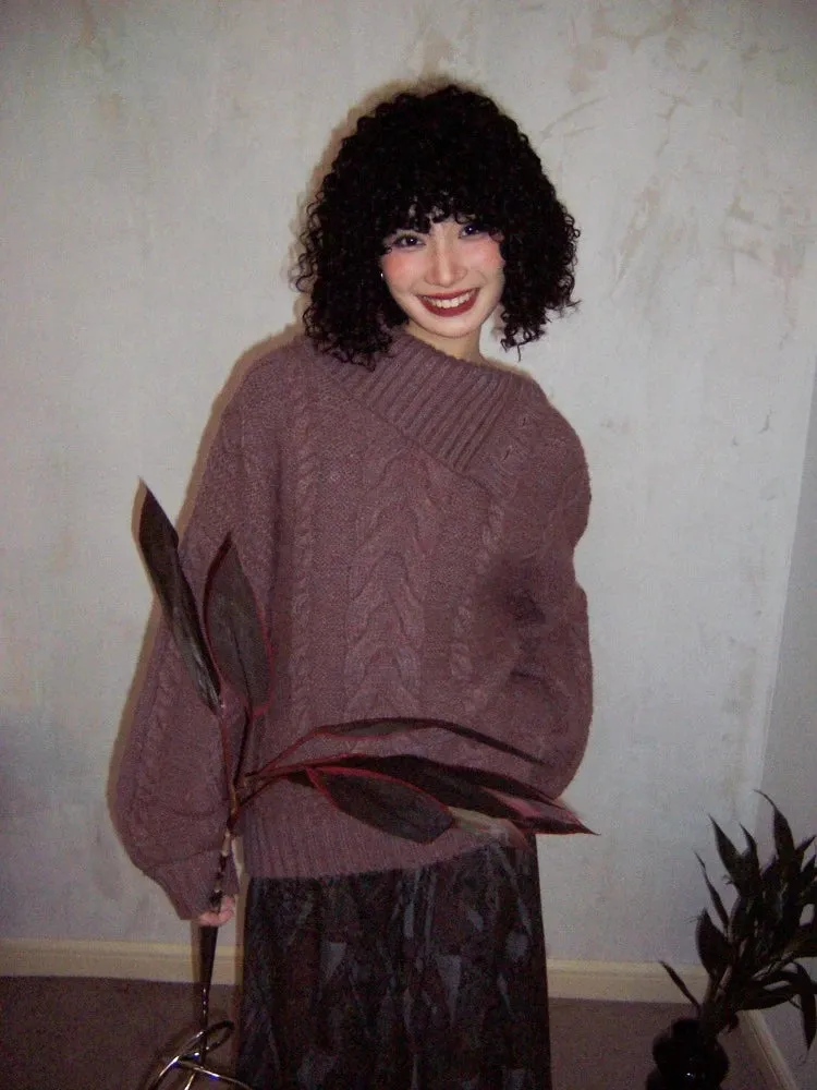 Loose wool sweater【s0000006561】