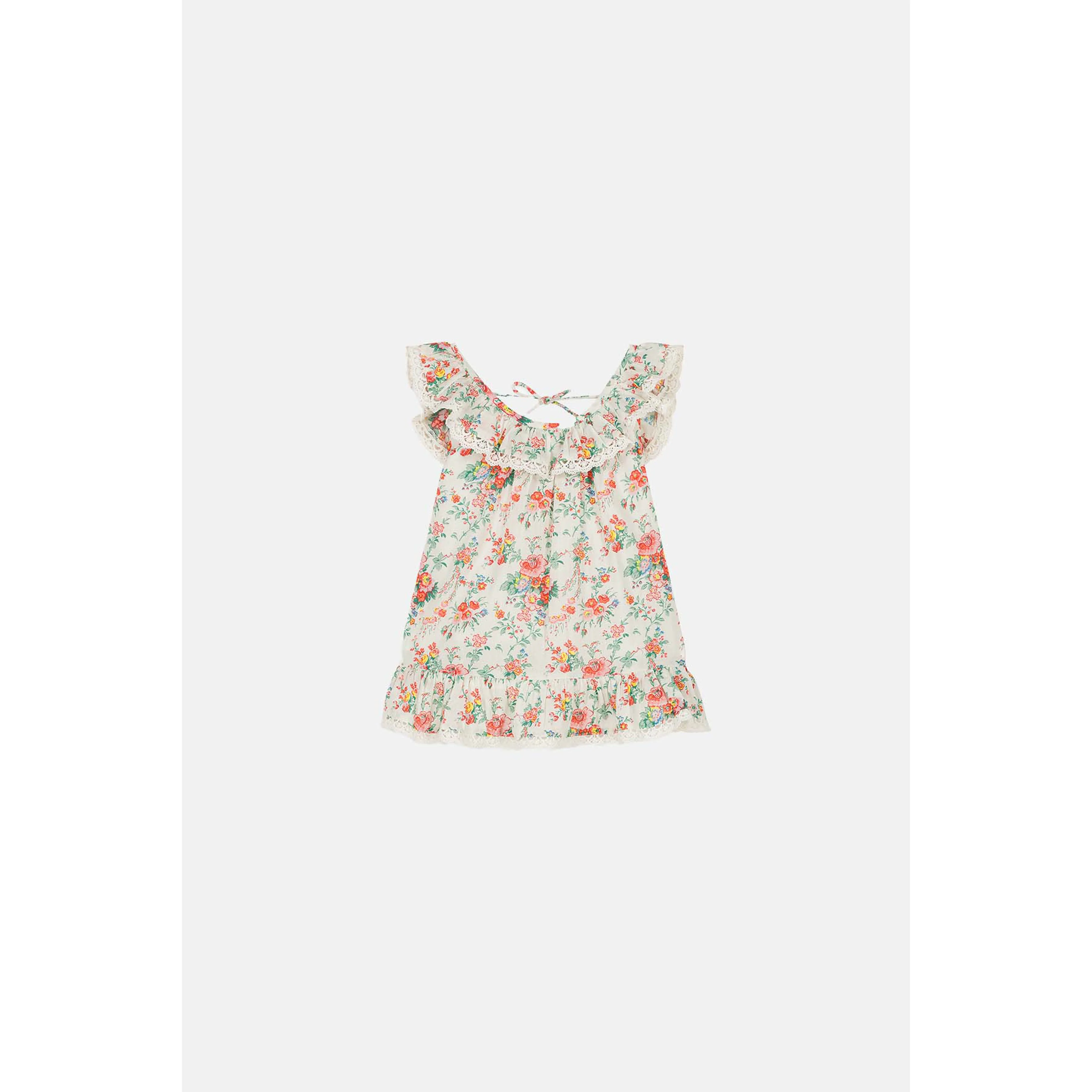 Louise Misha Blouse Zelie - Cotton Voile - Cream Rosa Festa