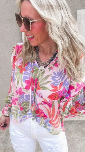 Love Coast Ruffled Beck Top