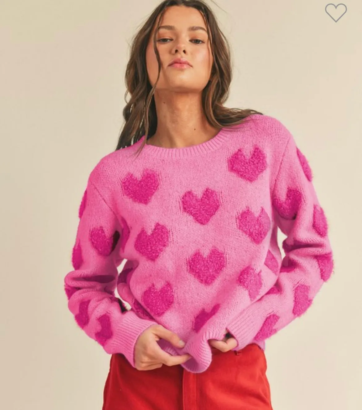 Lover girl pink sweater