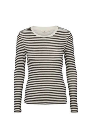 Ludmilla LS Tee - Whisper White/Black