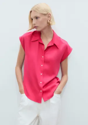 Lyocell Sleeveless Shirt - Medium Red