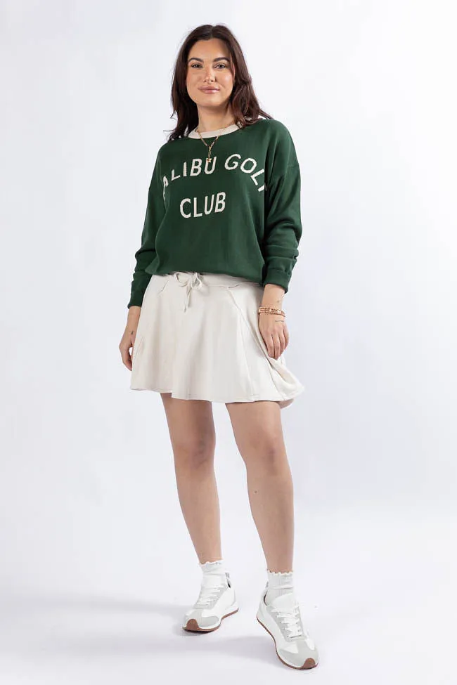 Malibu Golf Club Green Lightweight Sweater SALE