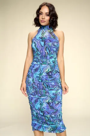 Malika Multi-color Midi Dress