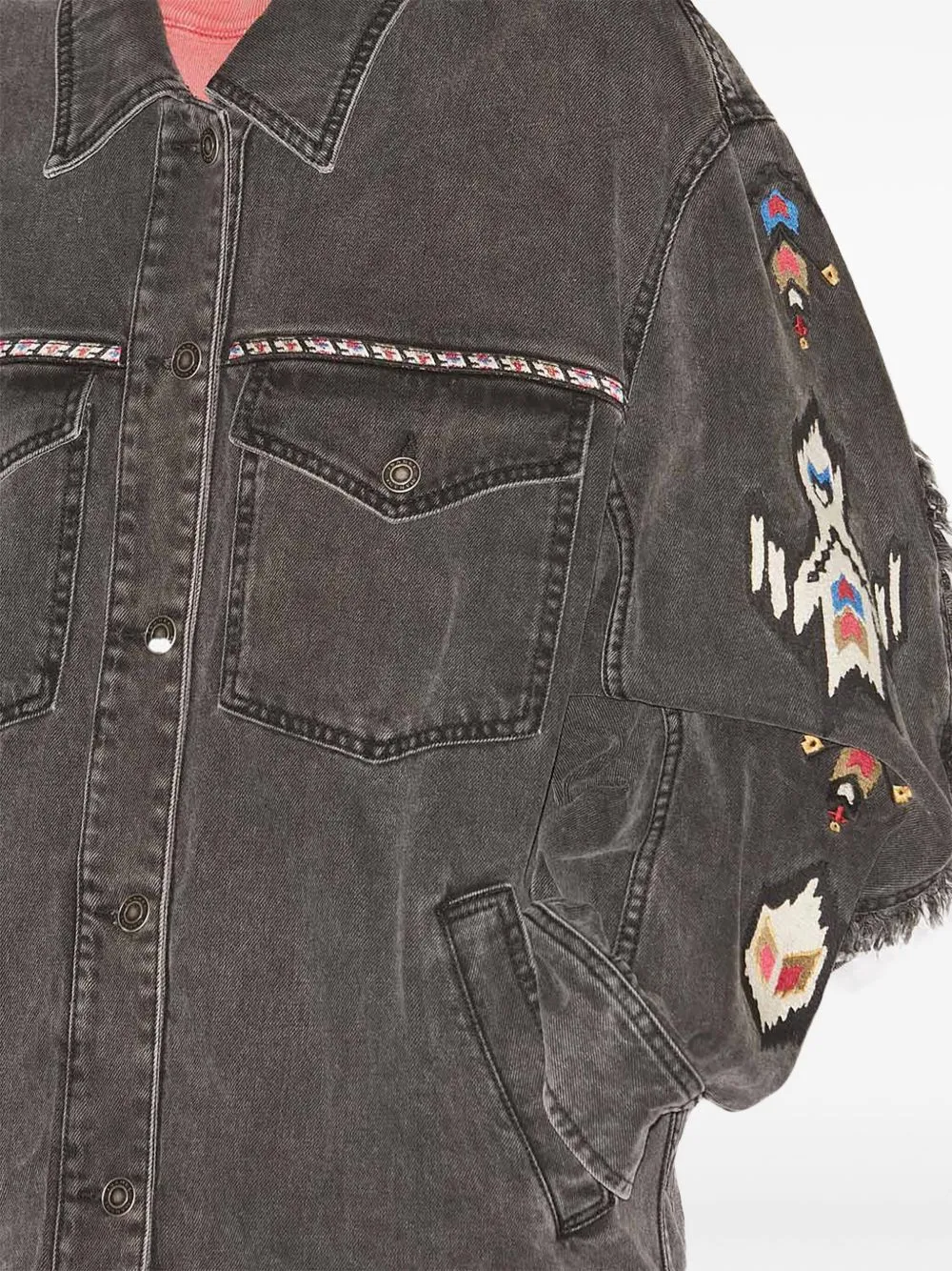 Manona embroidered denim jacket