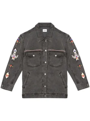 Manona embroidered denim jacket