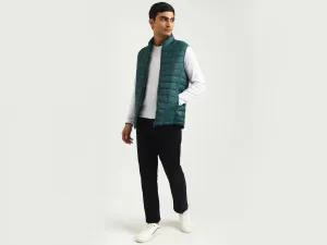 Men Quilted High Neck Jacket