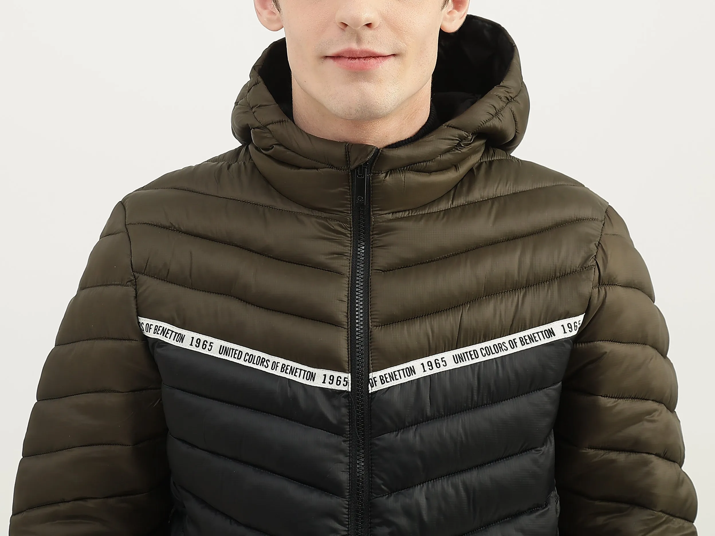 Men Quilted Hood Jacket