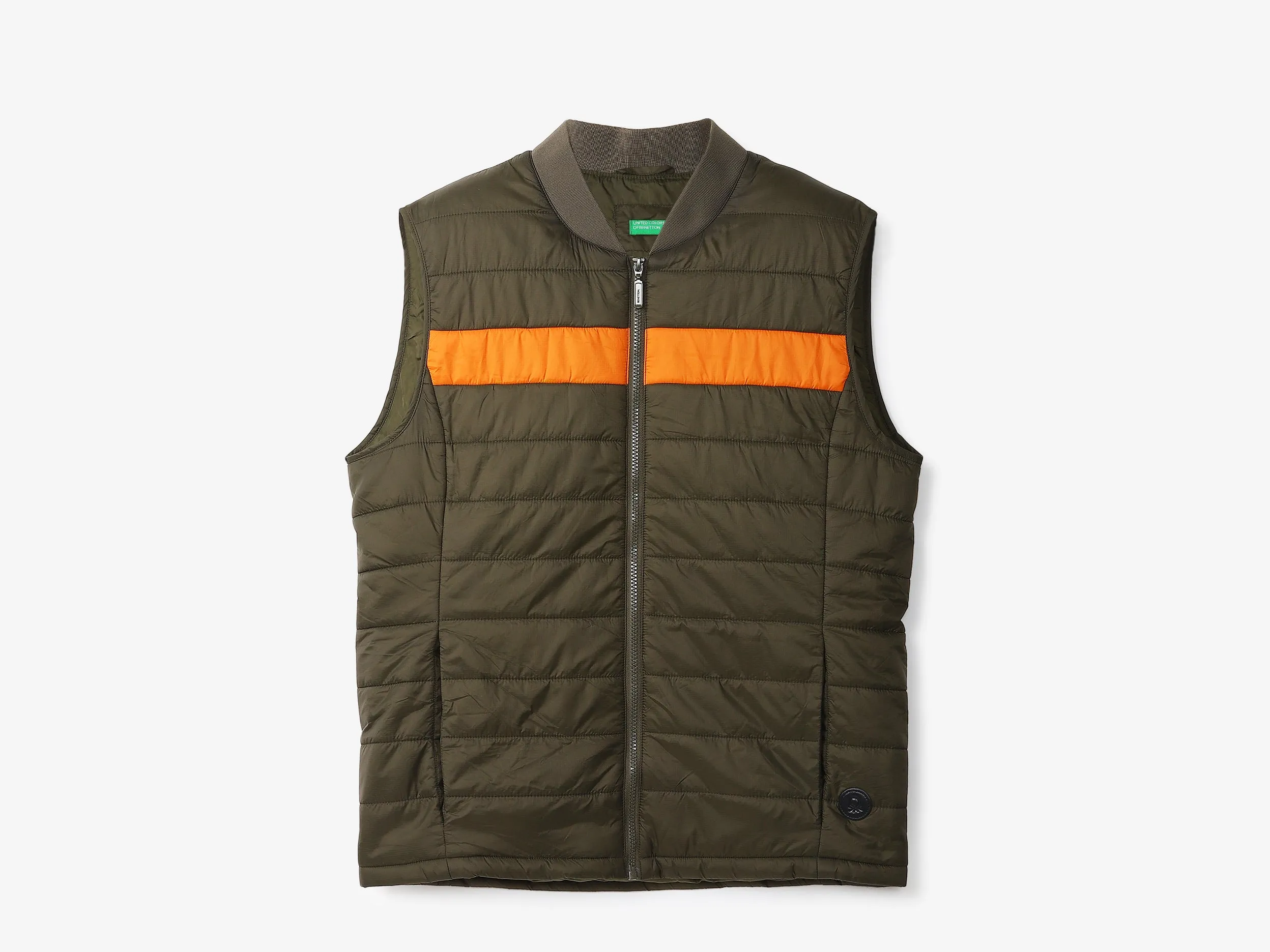 Men Quilted Stand-up Collar Jacket