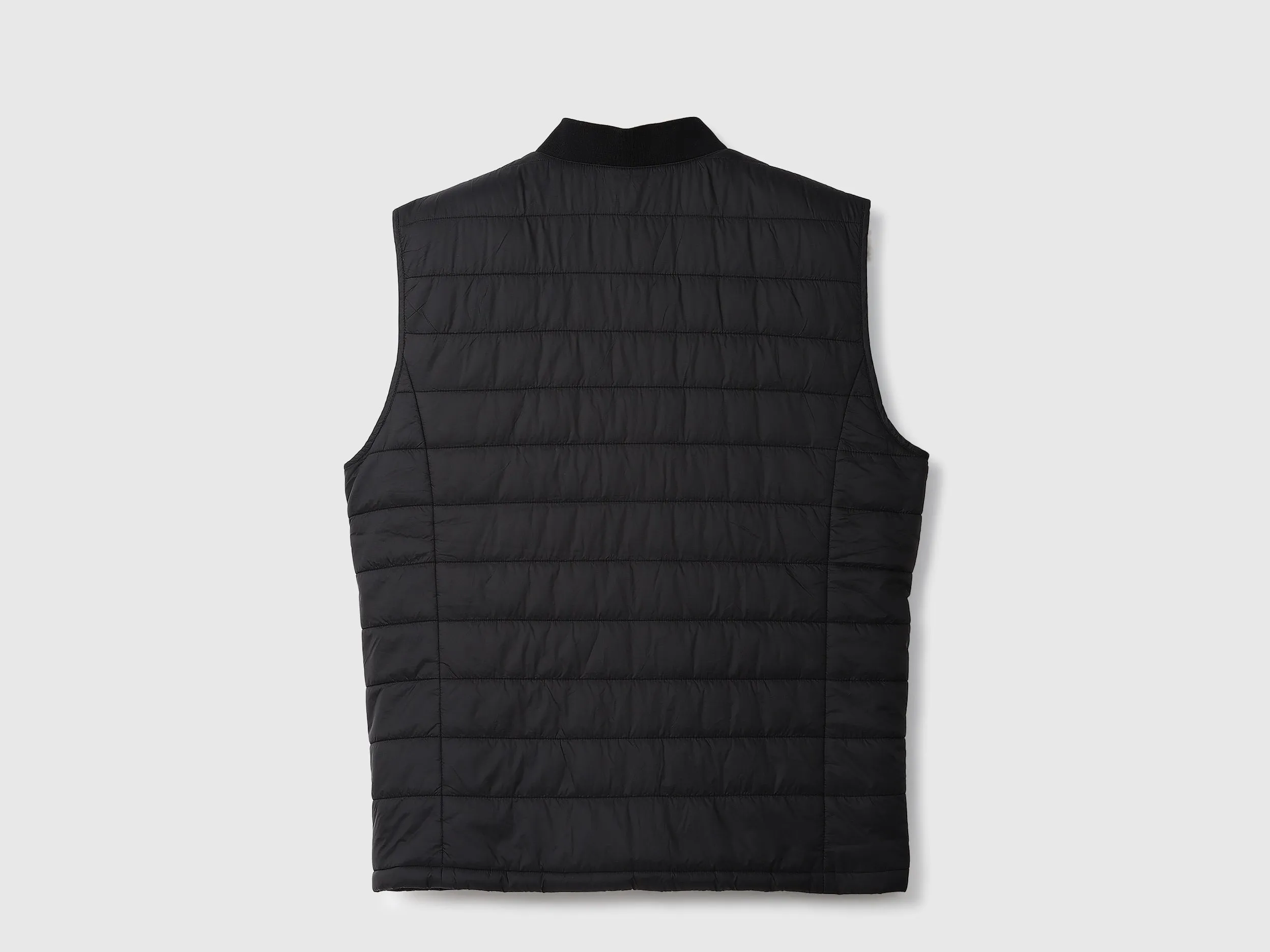 Men Quilted Stand-up Collar Jacket