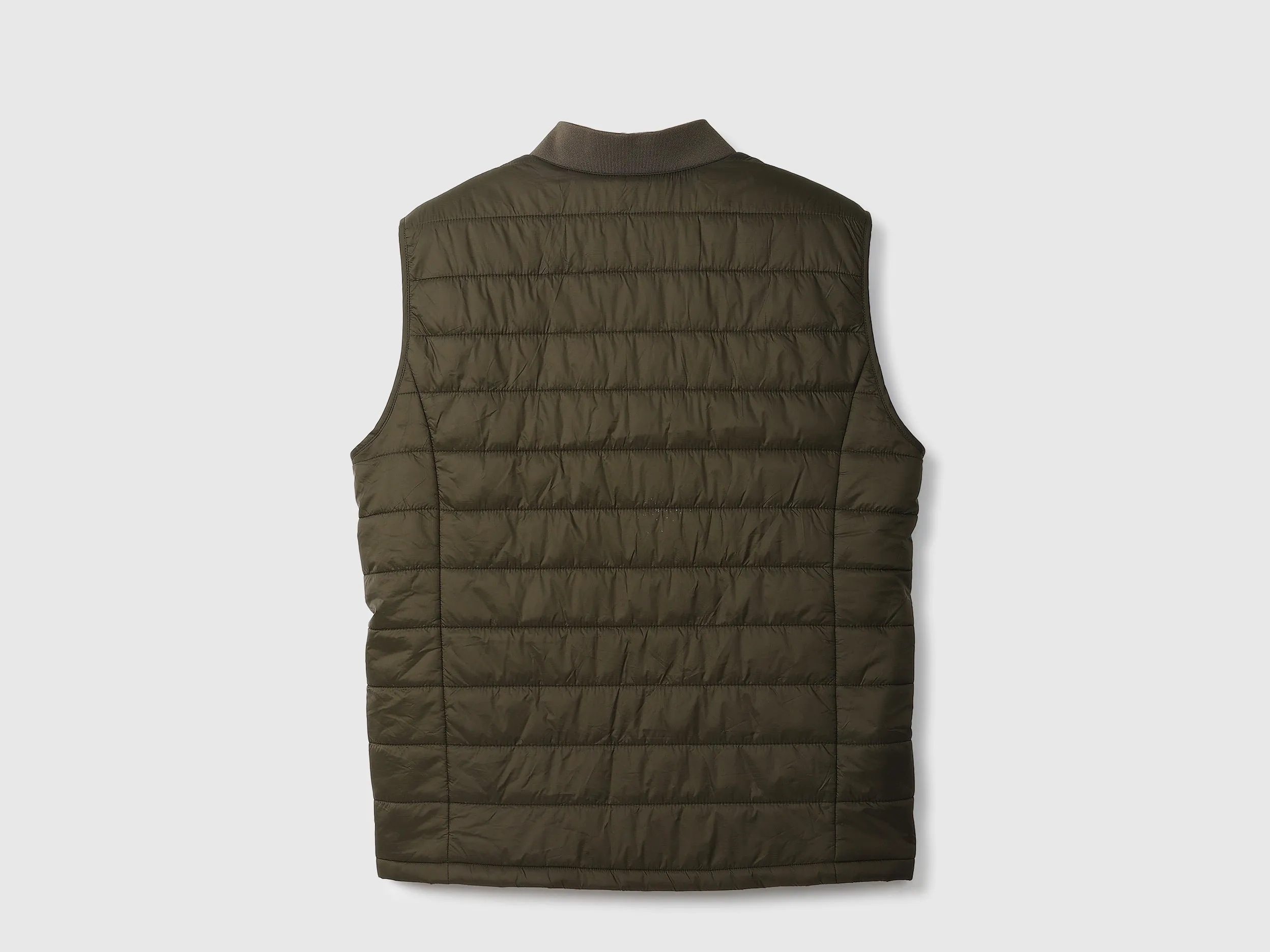 Men Quilted Stand-up Collar Jacket