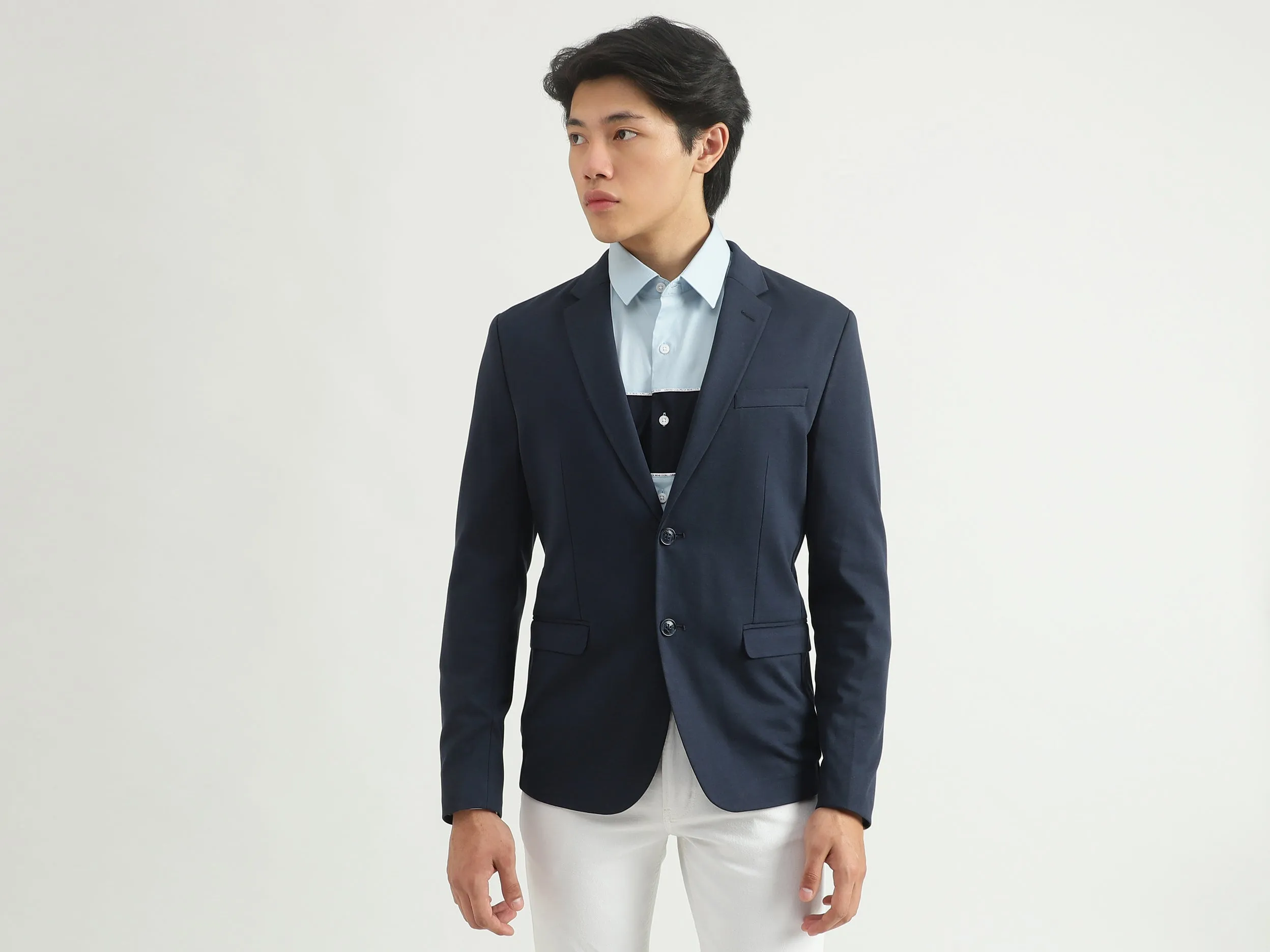 Men Solid Blazer