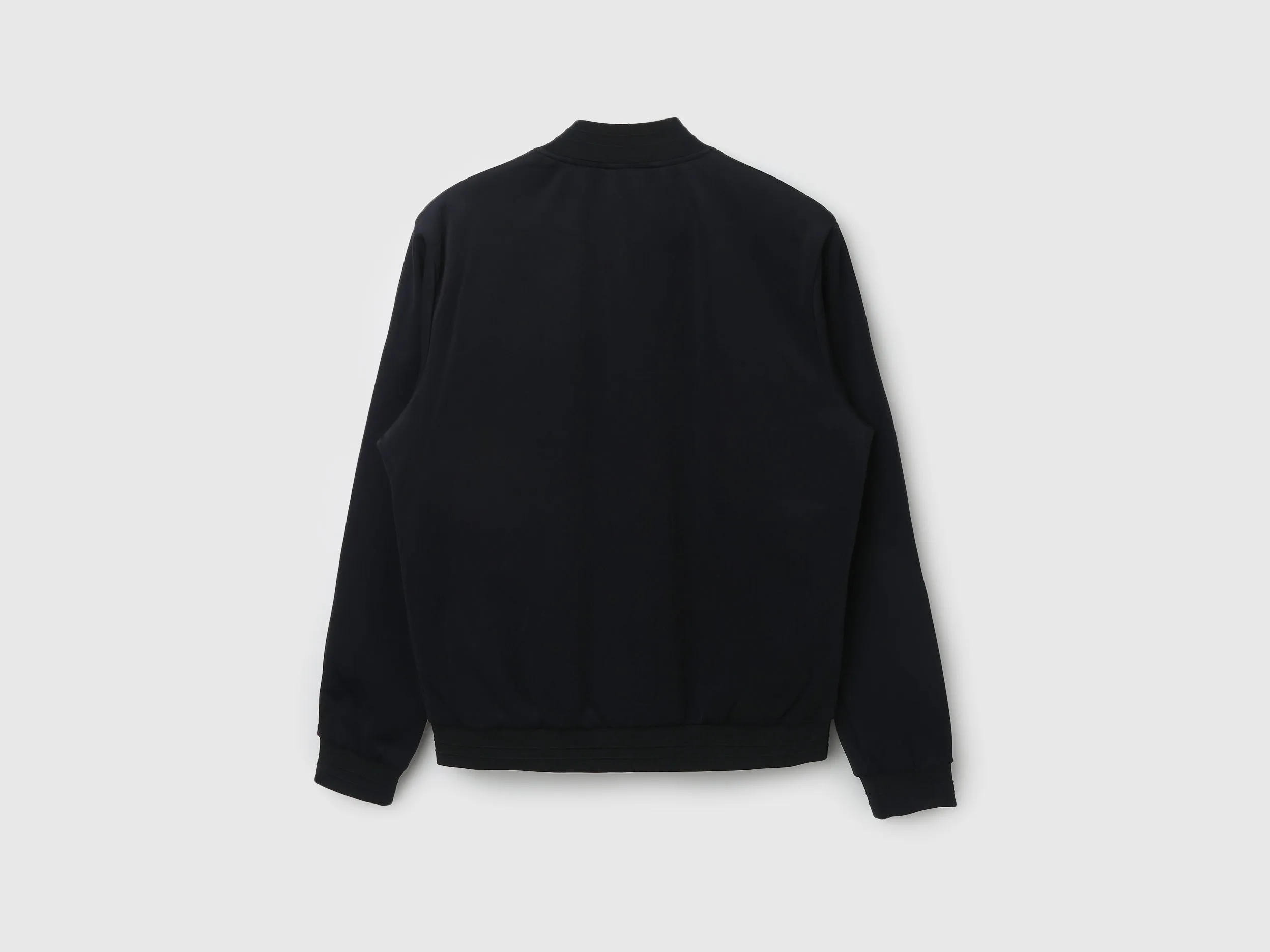 Men Solid Stand-up Collar Jacket