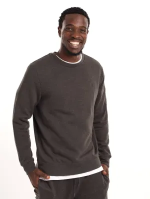 Men's Basic Crew Top - Charcoal Melange