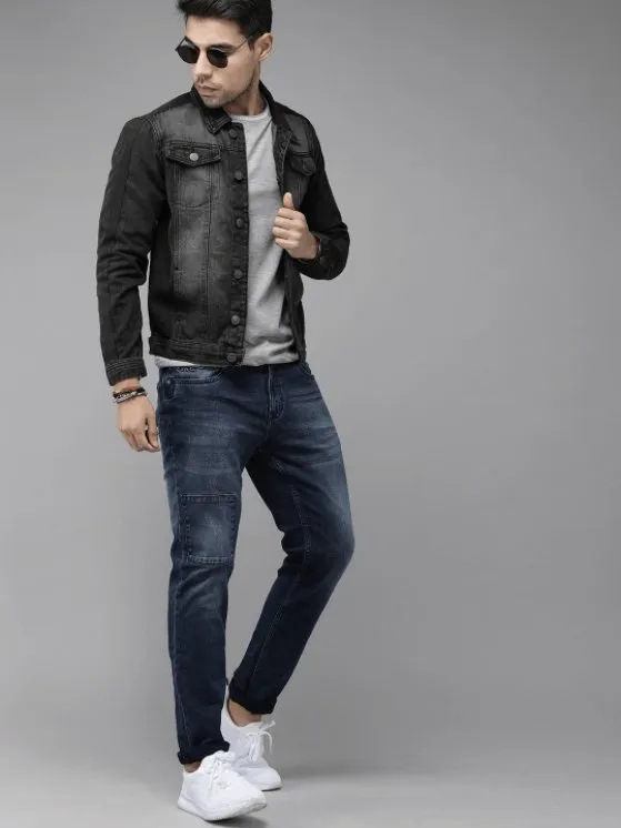 Mens Denim Jacket Black
