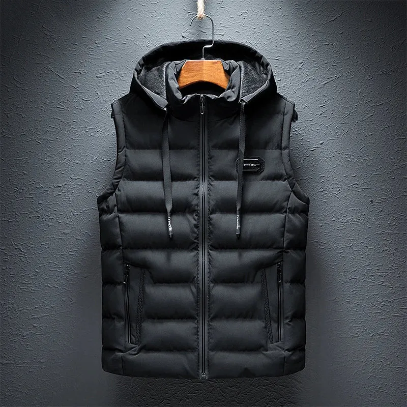 Men's Trendy Warm Hooded Vest