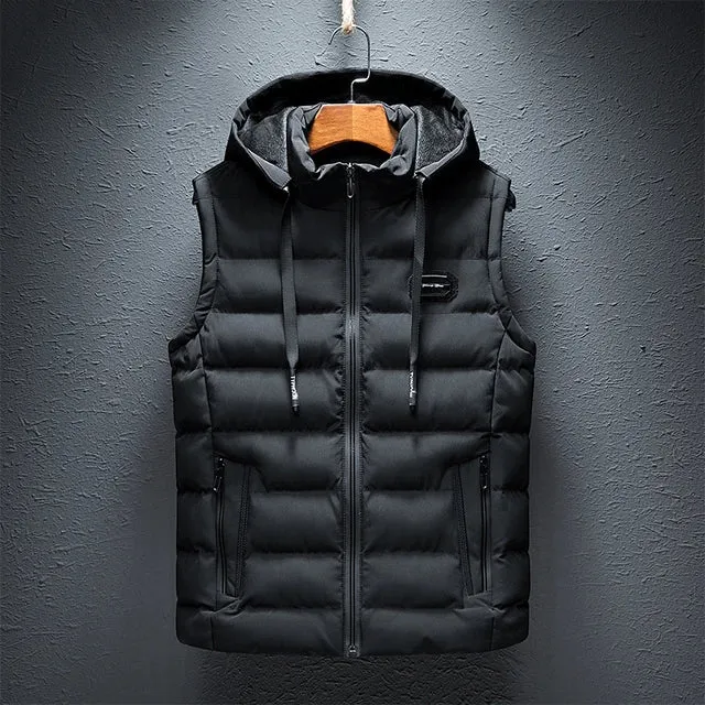 Men's Trendy Warm Hooded Vest