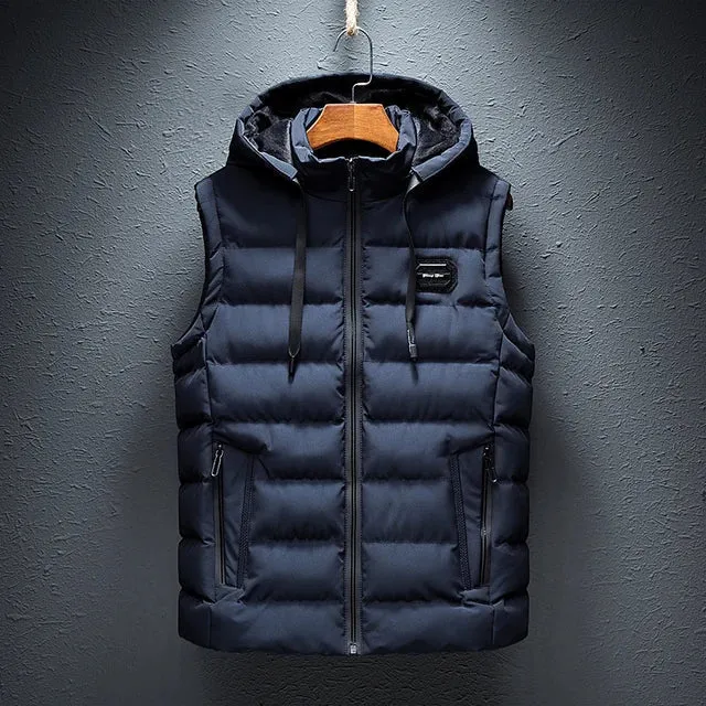 Men's Trendy Warm Hooded Vest