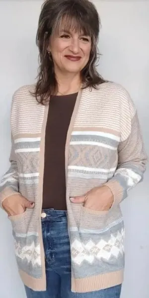 Michelle Mae Aztec Cardigan Sweater