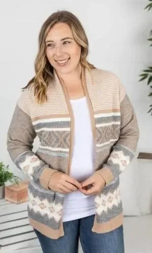 Michelle Mae Aztec Cardigan Sweater