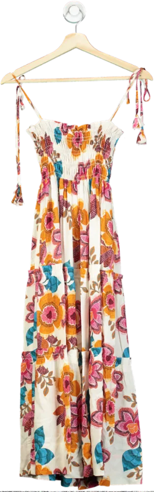 MISA Multicoloured Floral Print Maxi Dress UK XS