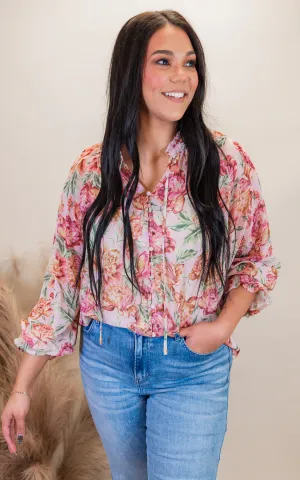 Miss Me Ruffled Collar Blouse