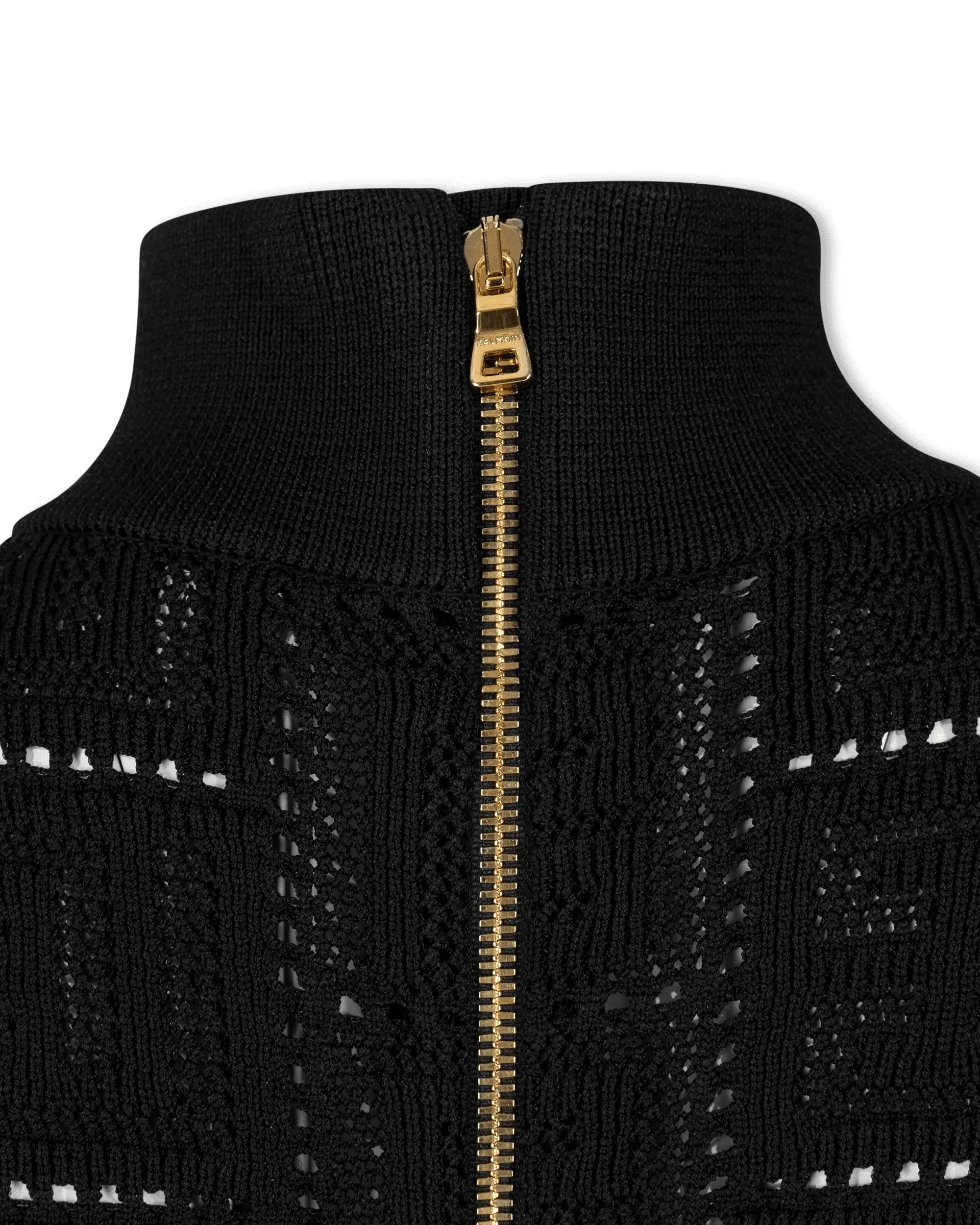 Monogram Mesh Sleeveless Knit Mini Dress