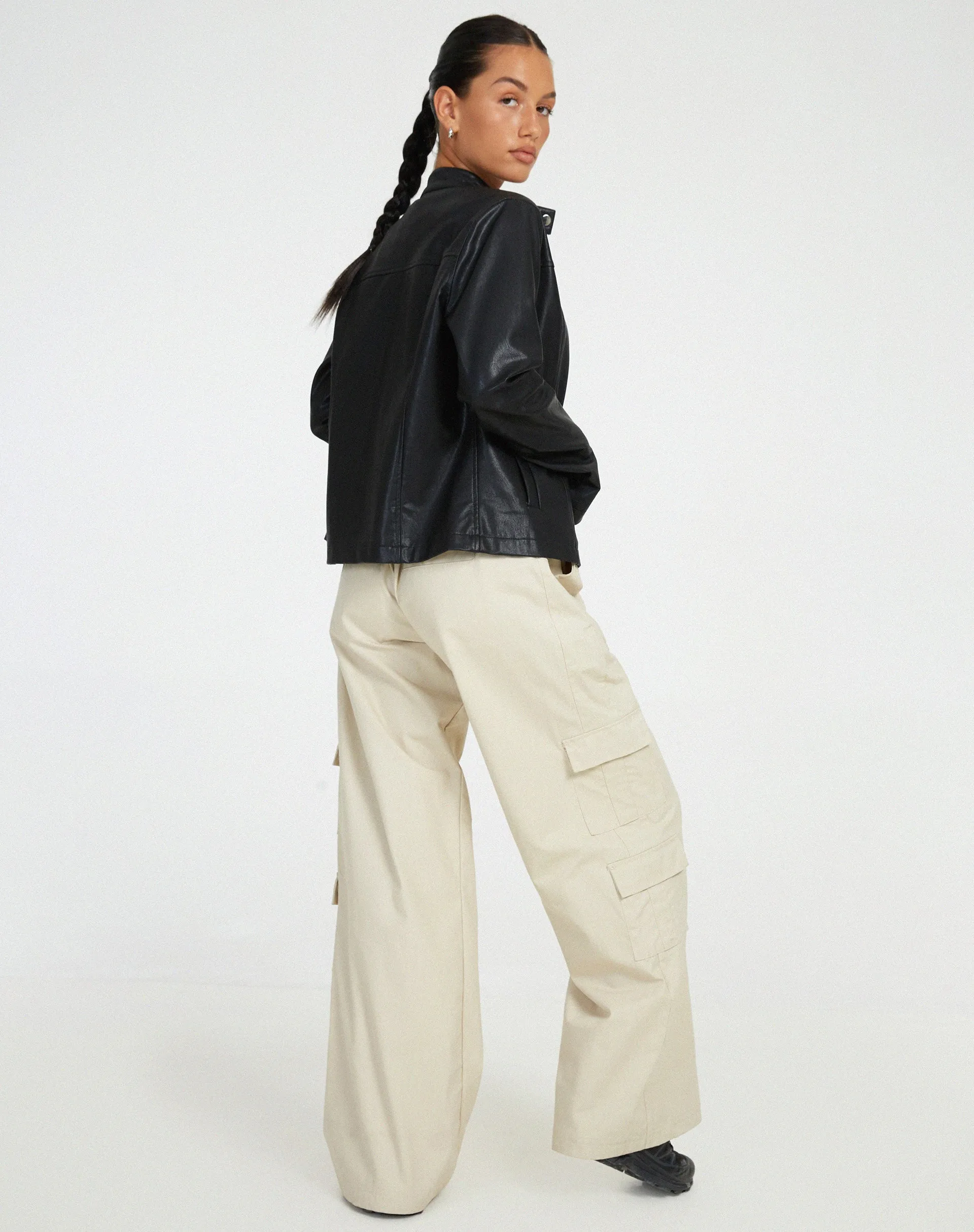 MOTEL X OLIVIA NEILL Olivia Jacket in PU Black