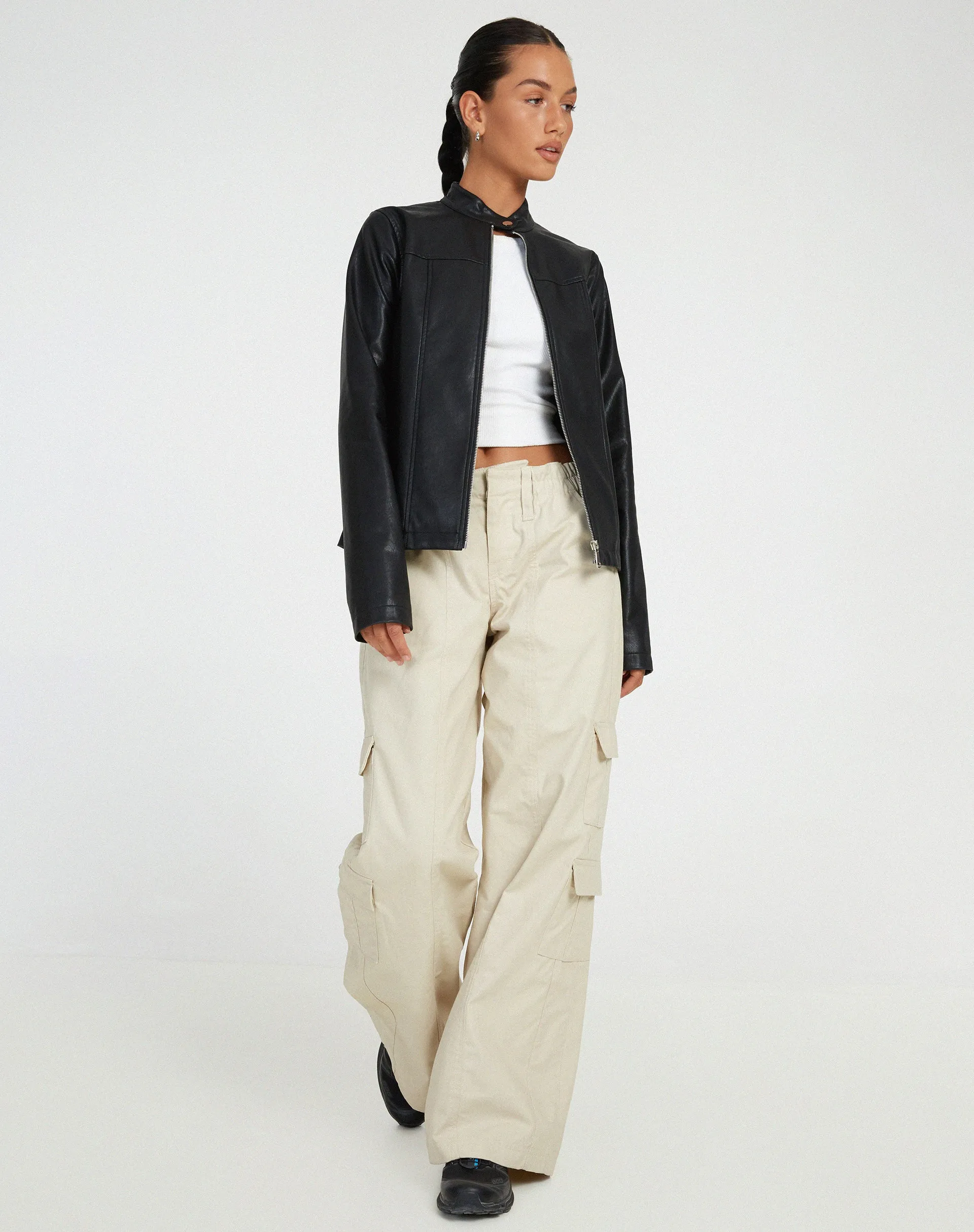 MOTEL X OLIVIA NEILL Olivia Jacket in PU Black