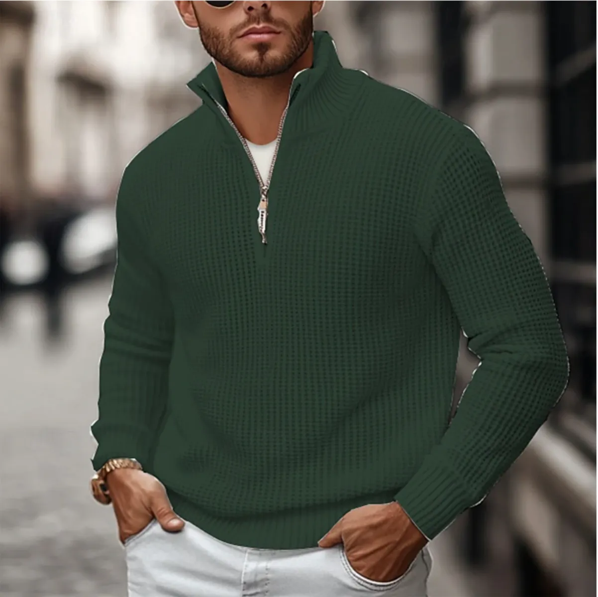 Nate | Zip-Up Sweater for Men