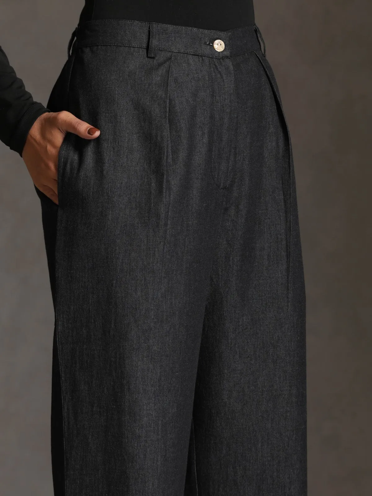 Noir- Charcoal blazer set